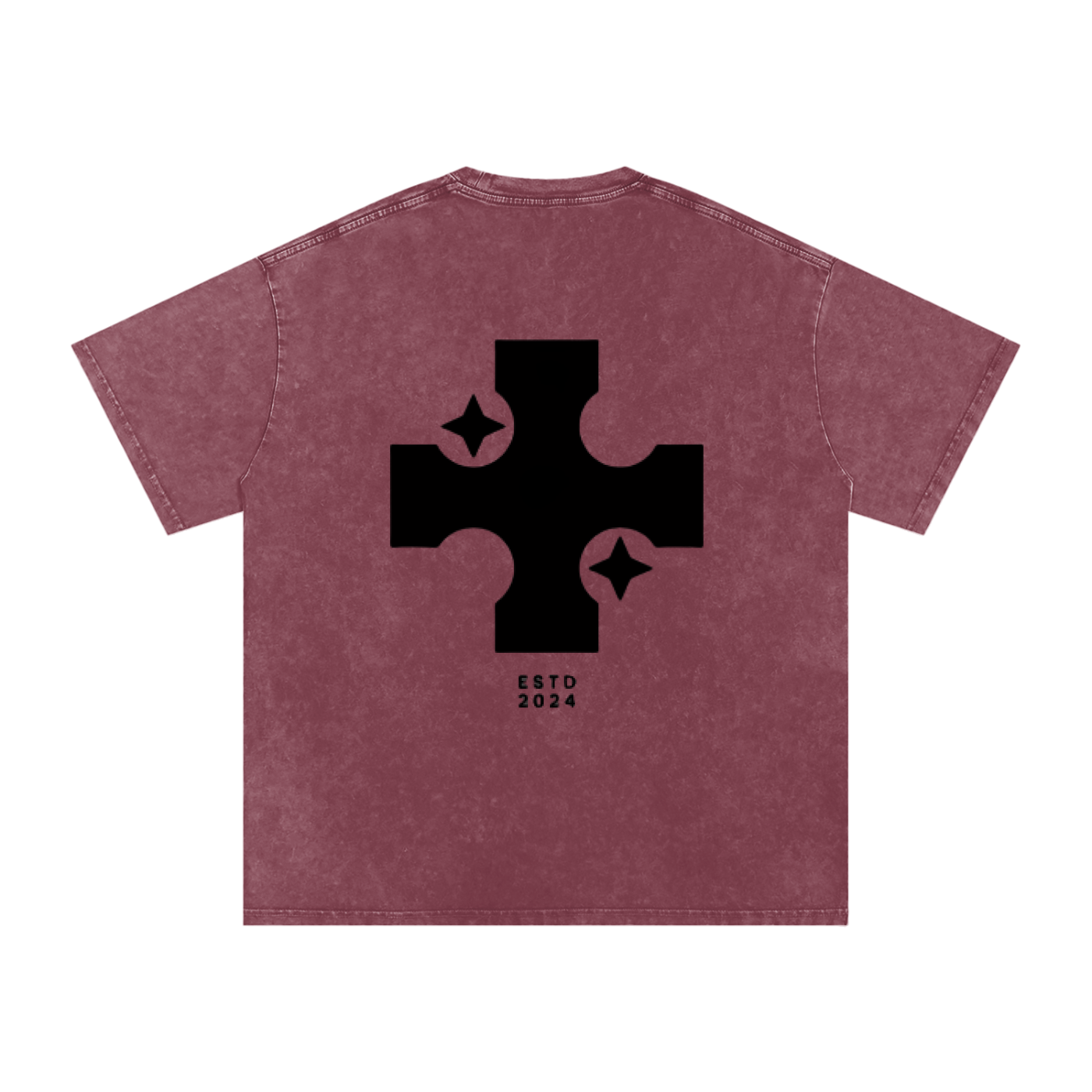 Snow Washed Oversized Cotton T-Shirt