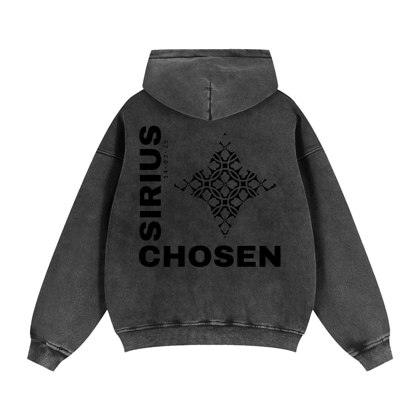 "SiriusChosen" Zip-Through Boxy Fleece Hoodie