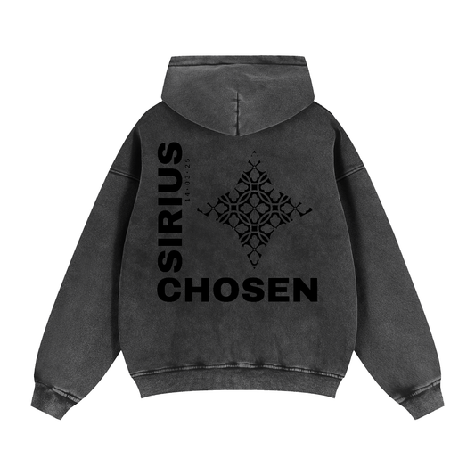 "SiriusChosen" Zip-Through Boxy Fleece Hoodie