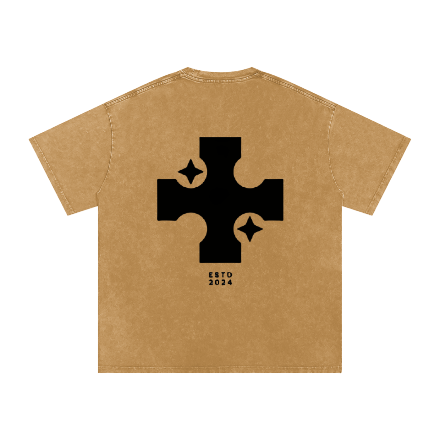 Snow Washed Oversized Cotton T-Shirt